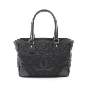 Chanel Paris York Tote Bag Leather Black